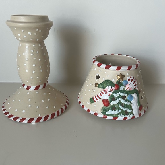 Diane Knott- Vintage Christmas Tee Light Candle Holder⛄️🎄 - Picture 2 of 9